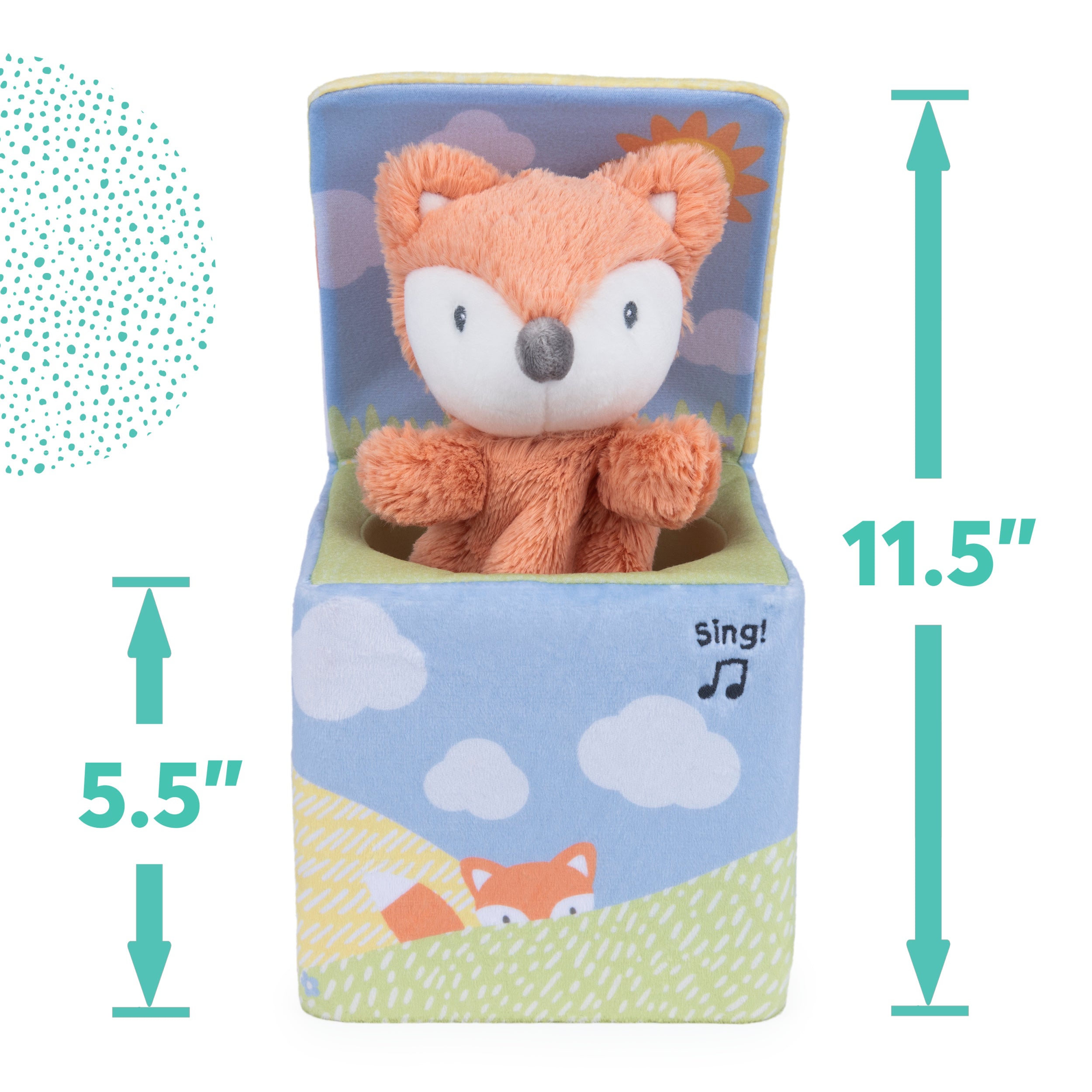 Baby GUND Fox in a Box, Animated Plush Activity Toy for Babies and Infants, Ages 0 and Up, Multicolor