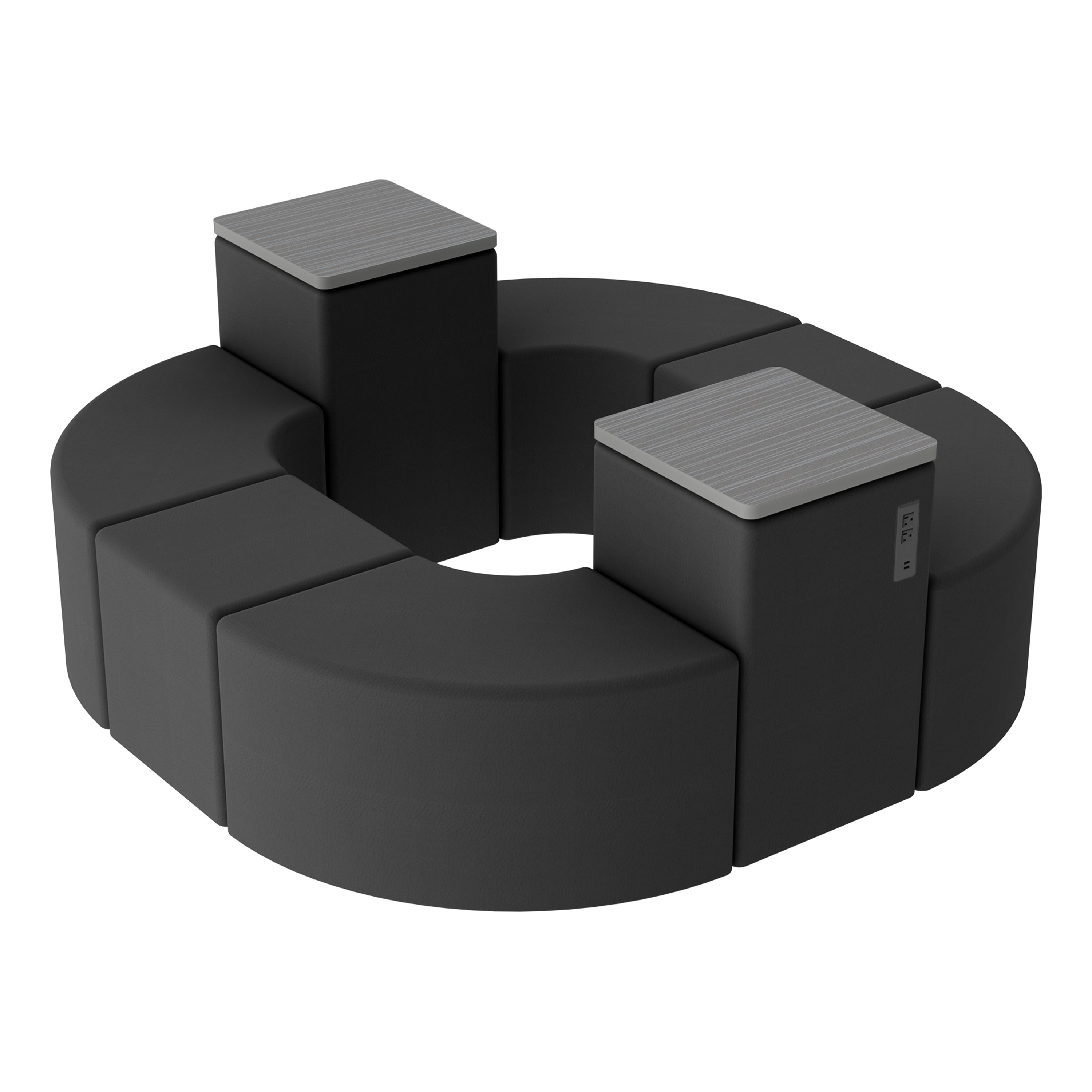 Pro Series Recharge Halo Hub, 8-Piece Set - Black/Cosmic Strandz