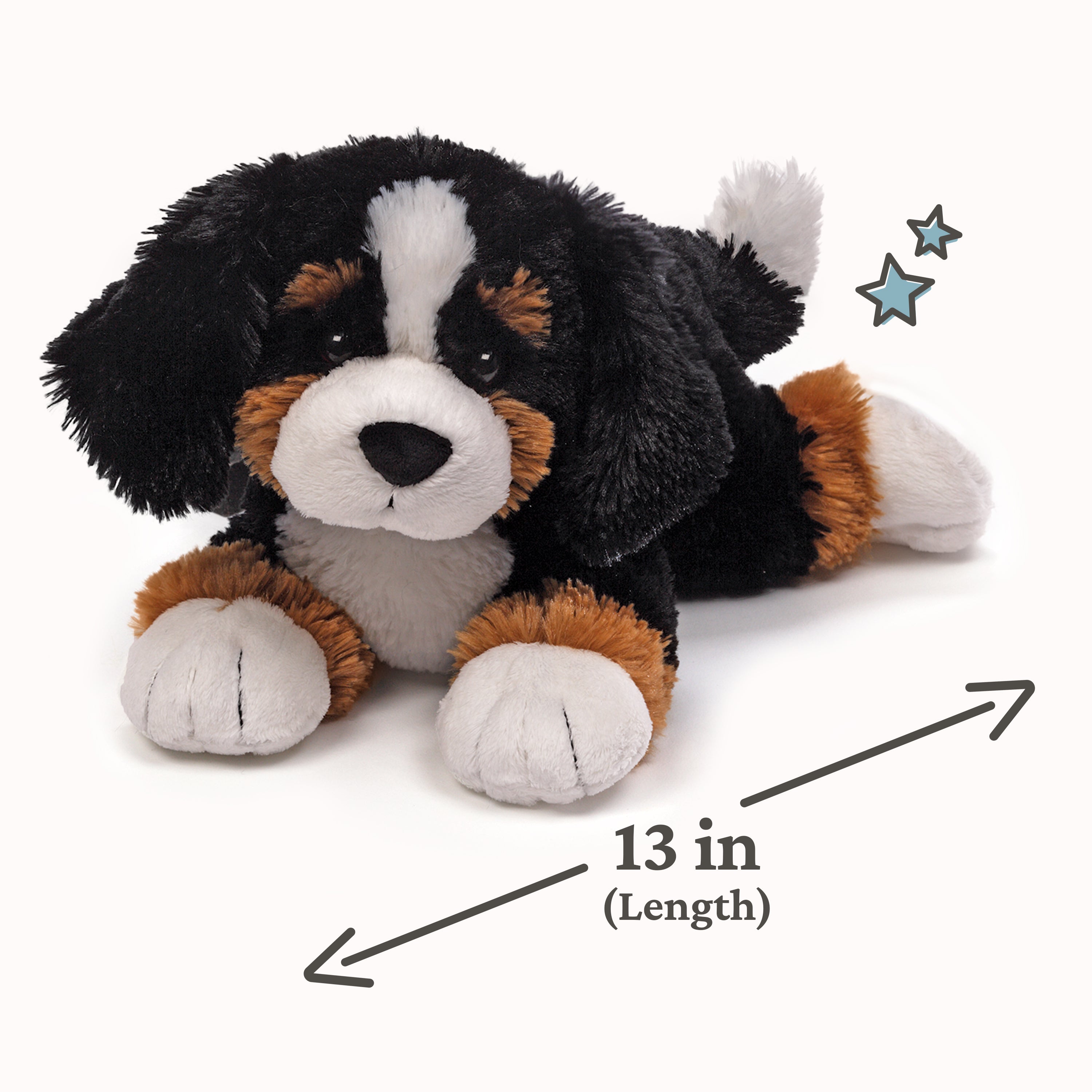 GUND Randle Bernese Mountain Dog, Premium Stuffed Animal Plush for Ages 1 and Up, Black/Brown, 13”