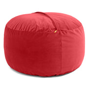Jaxx 4 Foot Saxx - Large Round Bean Bag Chair for Adults - Lush Velvet Merlot