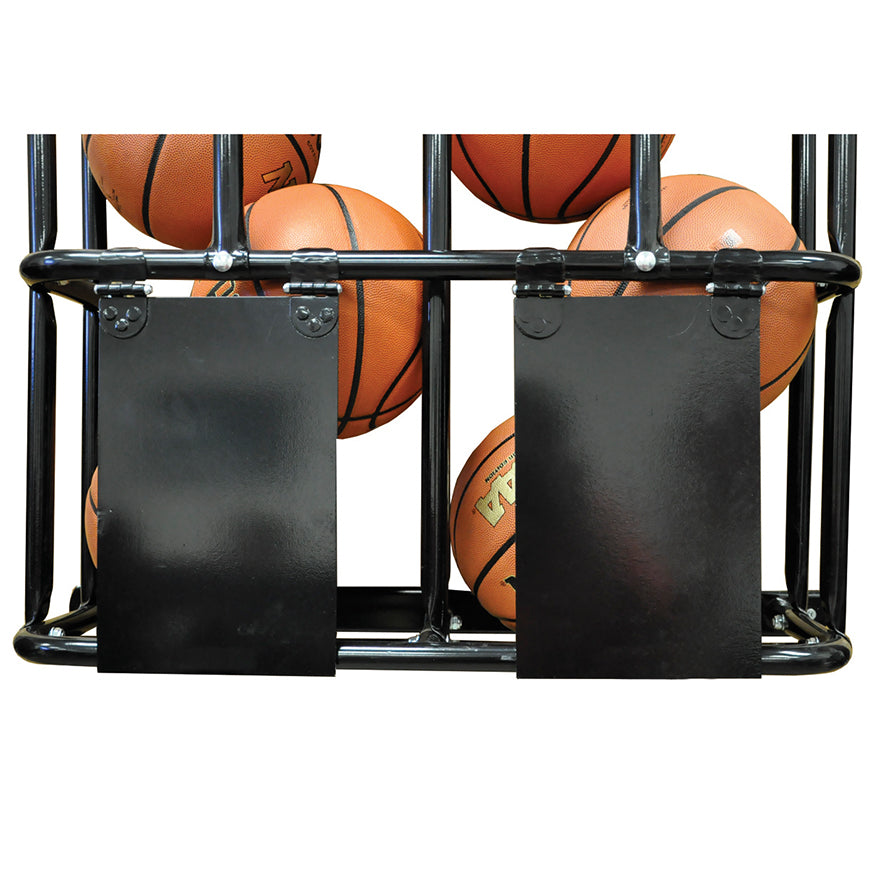 Ball Rack - Wall Mounted - StackMaster  (Double - 16 Basketballs)