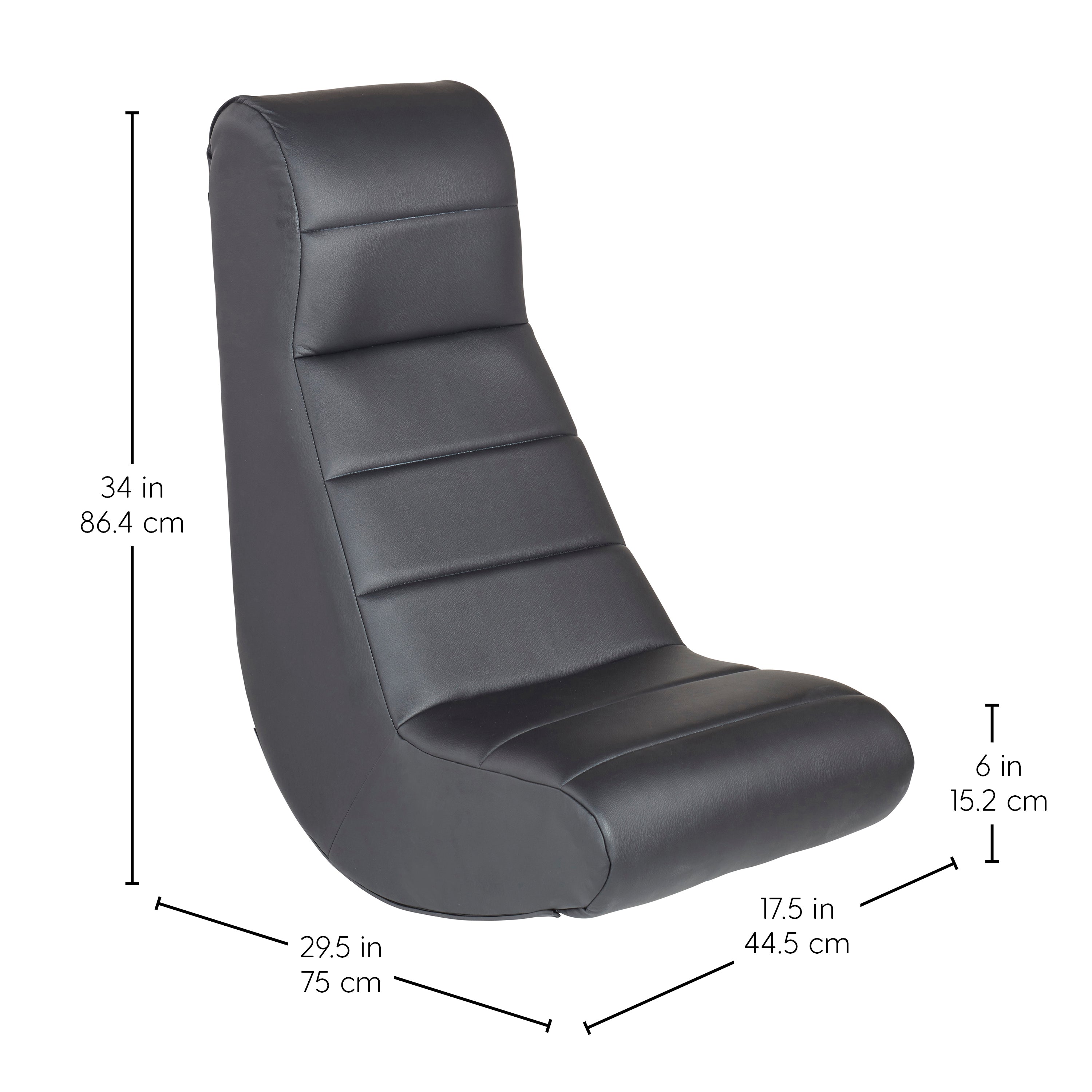 Horizontal Soft Rocker - Black