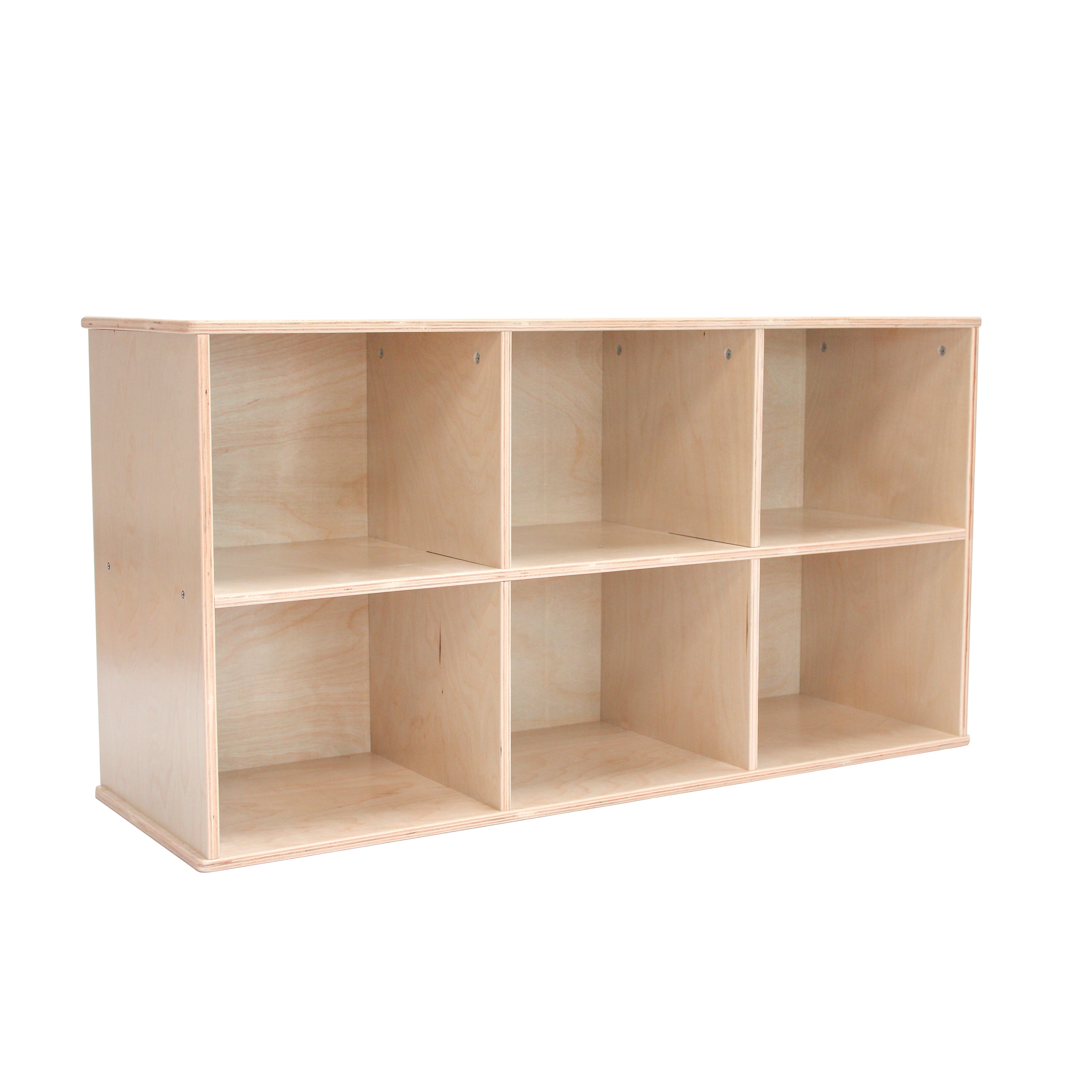 Birch 6-Compartment Storage Cabinet 24" Height