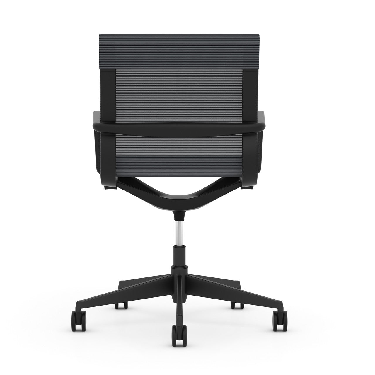 OfficeSource Franklin Mesh Swivel Chair with Black Frame - Black Mesh