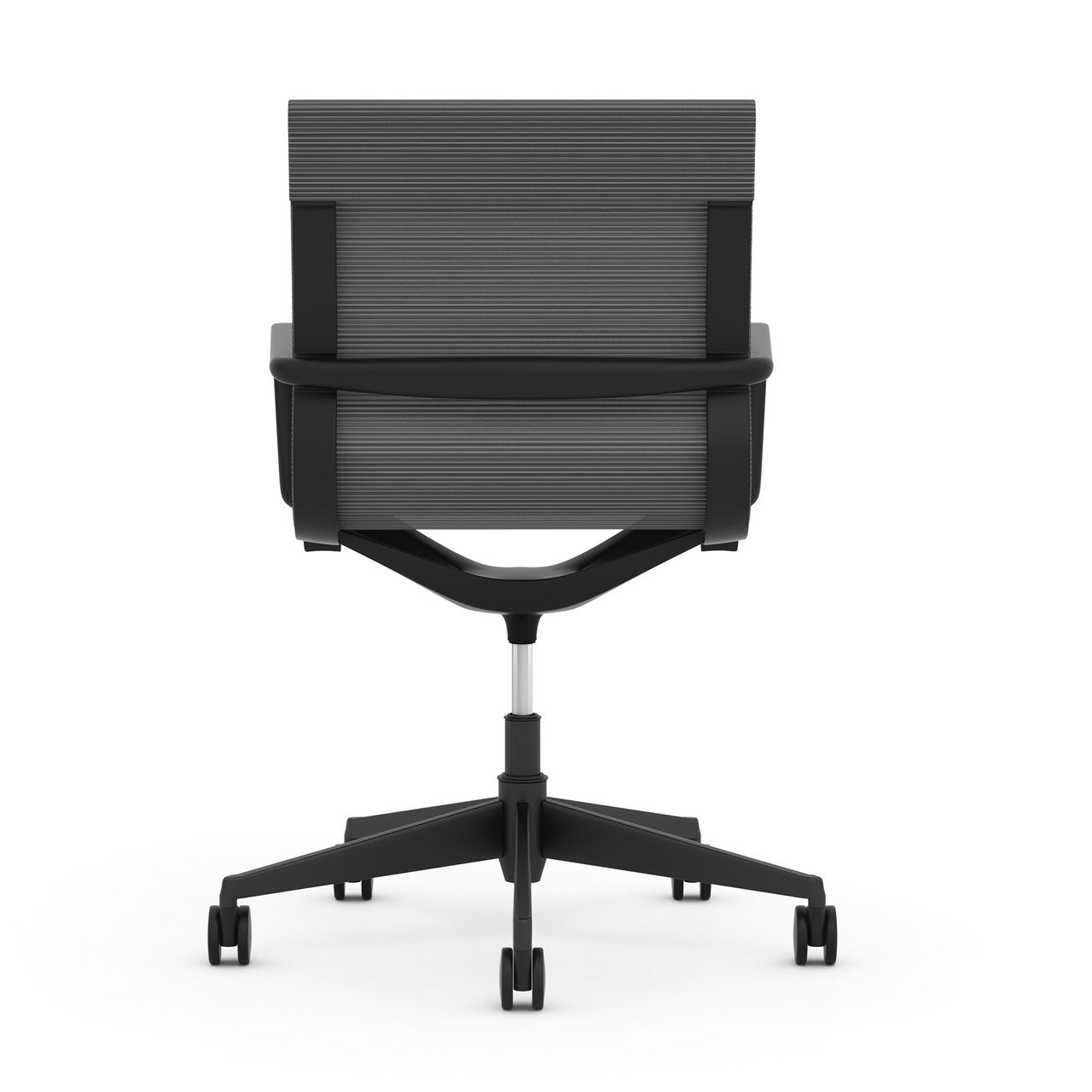 OfficeSource Franklin Mesh Swivel Chair with Black Frame - Silver Mesh
