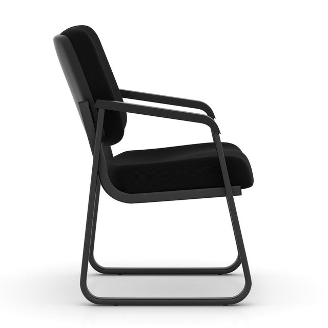 OfficeSource Value Sled Base Guest Chair with Black Frame - Black