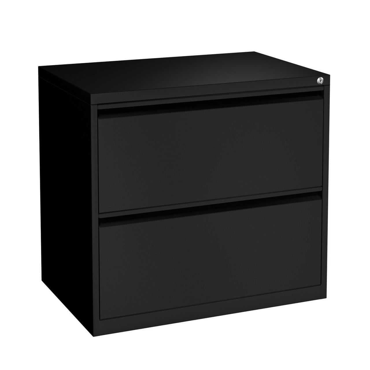 OfficeSource  2 Drawer Lateral File - Black