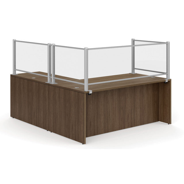 OfficeSource Borders II Frosted Silver Acrylic Filler (For Between Two 36"H Posts)
