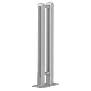OfficeSource Borders II Frosted Silver Acrylic Filler (For Between Two 36"H Posts)
