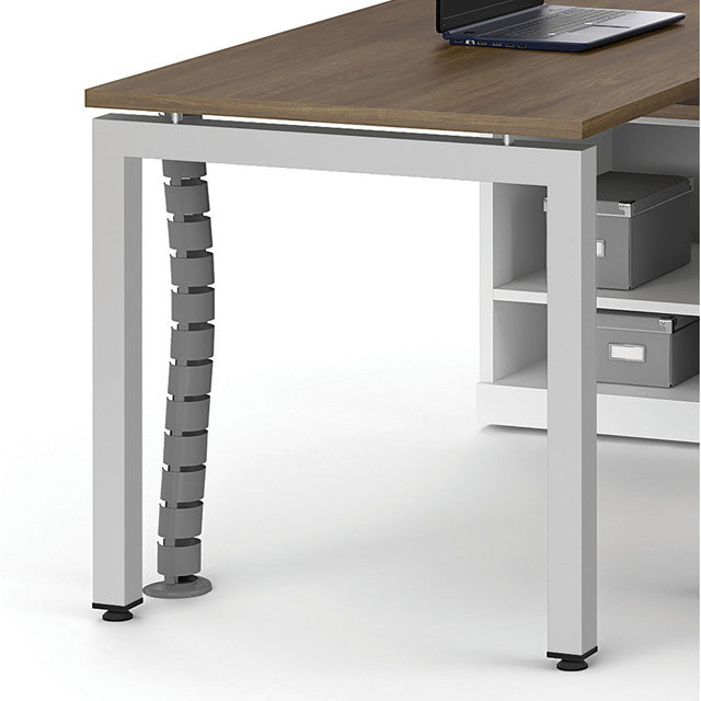 OfficeSource  30" Flexible Spine Cord Management - Silver