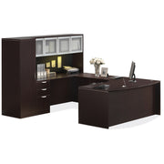 OfficeSource  OS Laminate Collection U Shape Typical - OSTYP4 - Mahogany