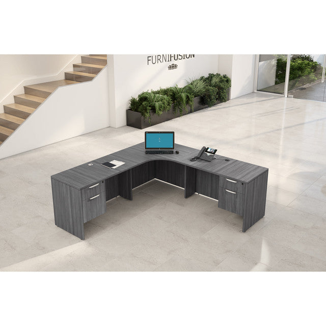 OfficeSource  OS Laminate Collection U Shape Typical - OS56 - Coastal Gray