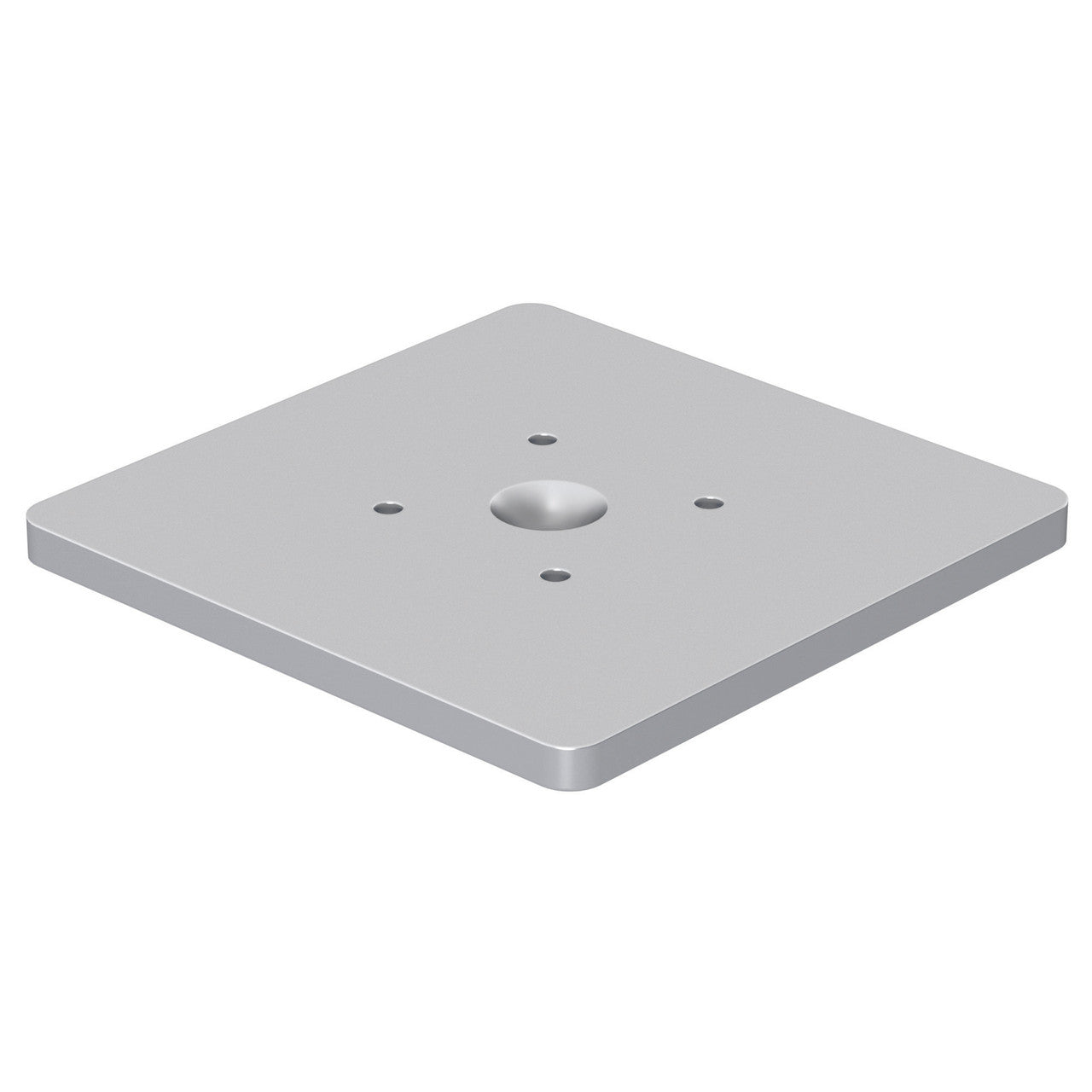 OfficeSource Borders II Borders Post Plate Mount - Set of 2 - Silver