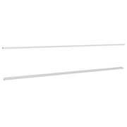 OfficeSource Laminate Sliding Glass Door Rails For OS144OH - Silver
