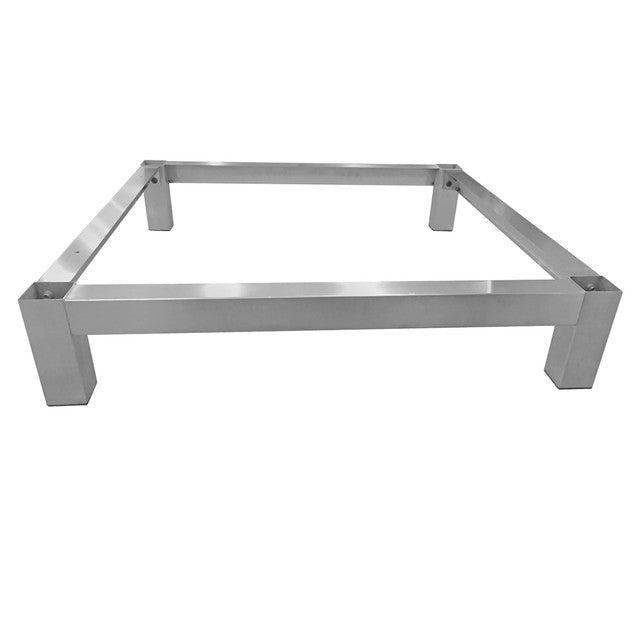 OfficeSource Reception Tables 4 Metal Leg Base For Cube Table - Silver