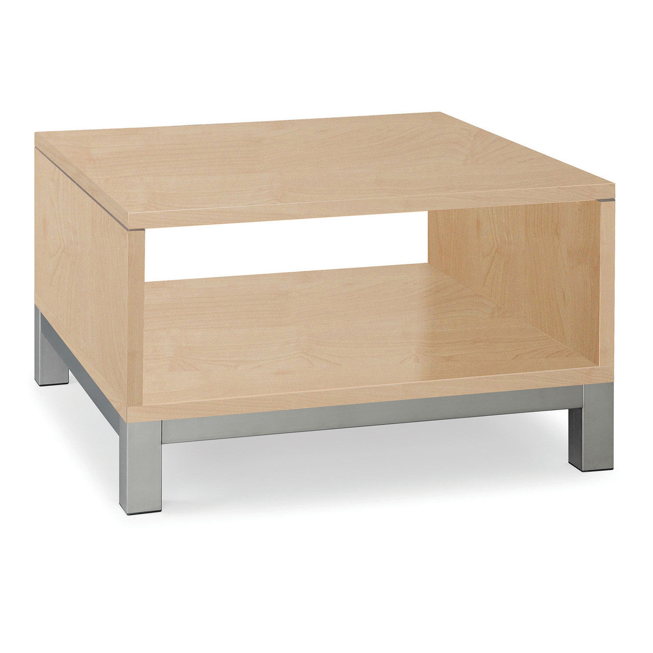 OfficeSource Reception Tables 4 Metal Leg Base For Cube Table - Silver