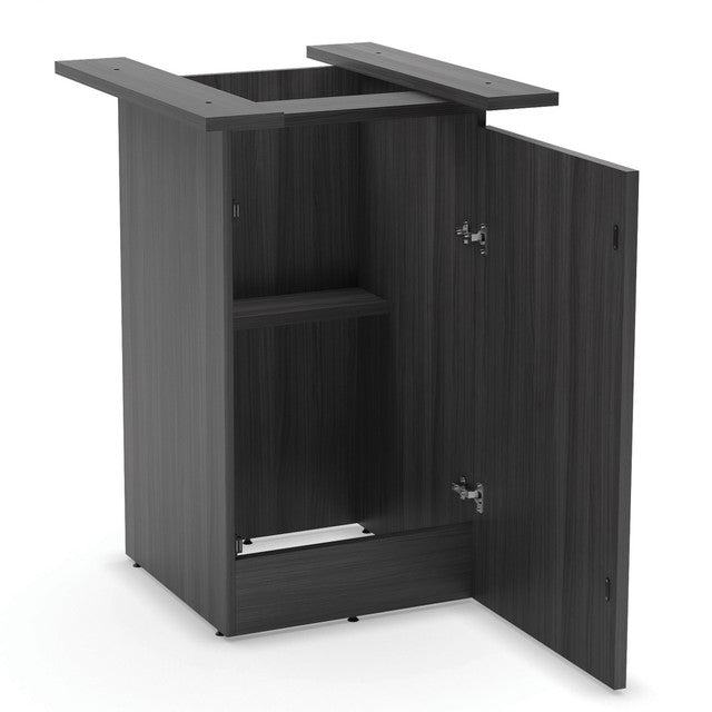 OfficeSource OS Conference/Multi-Purpose Cube Base With Access Door - Coastal Gray