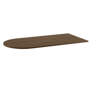 OfficeSource OS Laminate 72"W Bullet Top - Modern Walnut