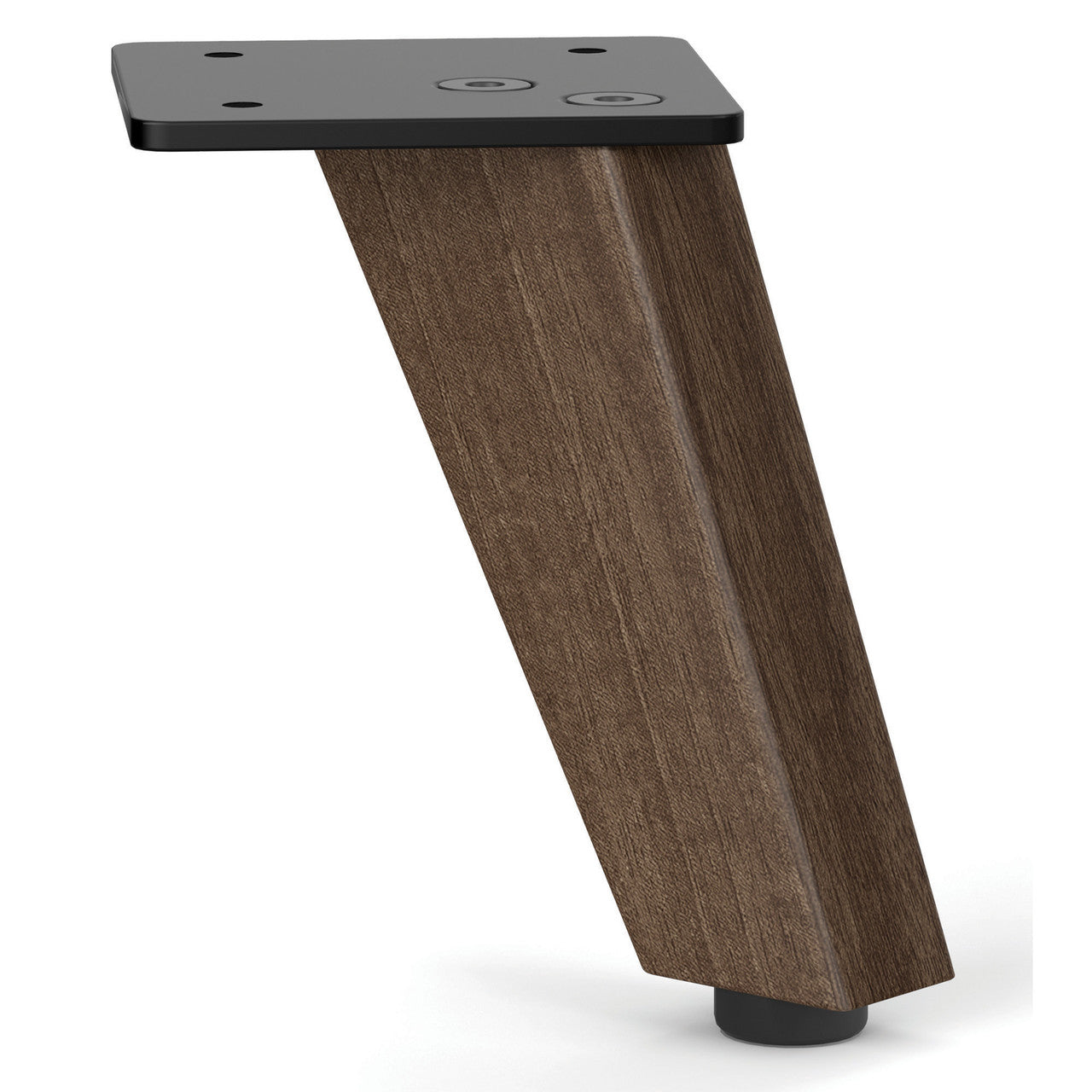 OfficeSource Variant Collection Angled Wood Mini Legs (Set of 4) - Modern Walnut