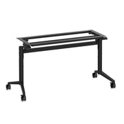 OfficeSource Training Tables T-Flip Top Table Leg - 46"W x 23"D - Black