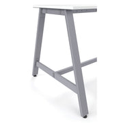 OfficeSource Variant Oblique Metal Legs - 41"H - Silver