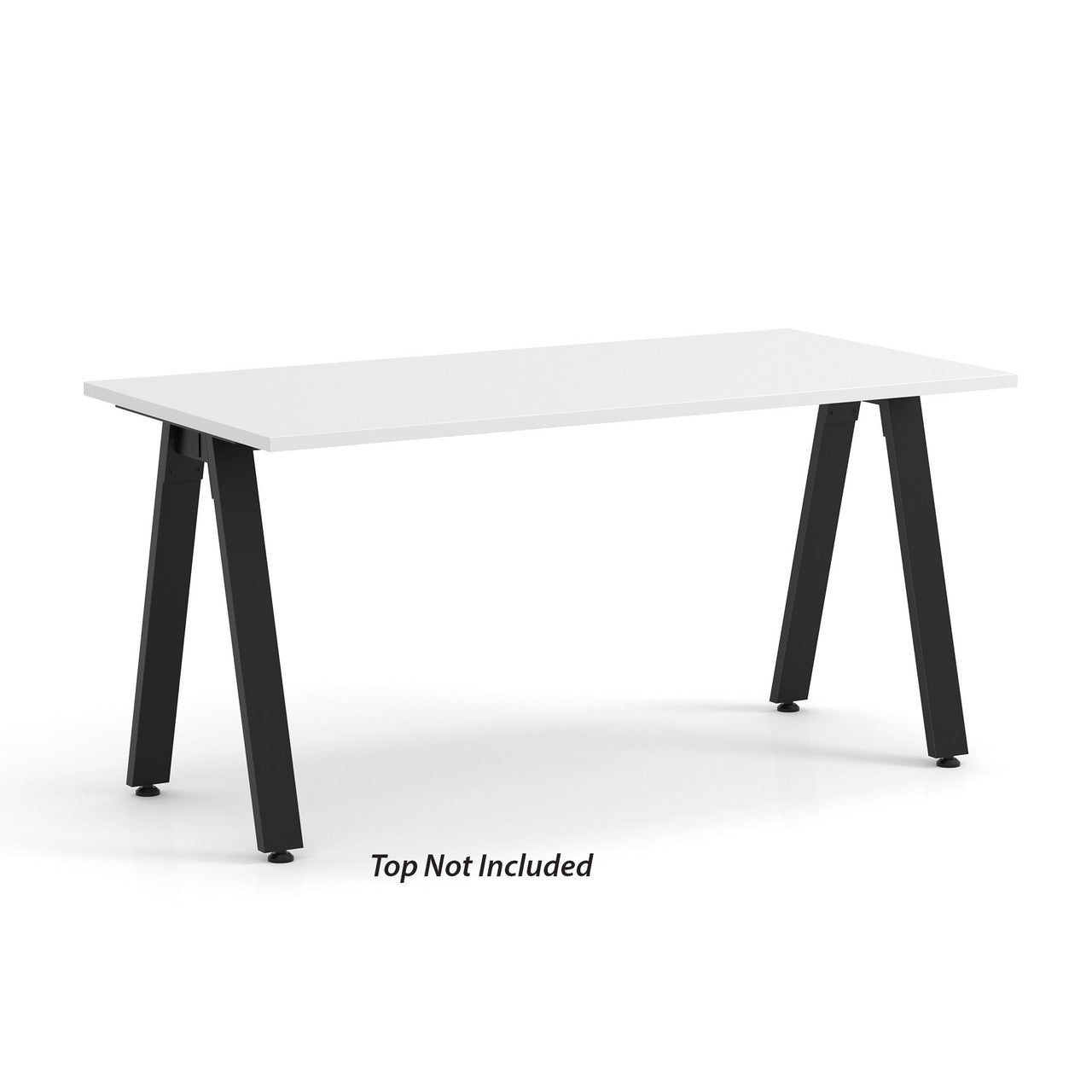OfficeSource Variant Collection Metal Oblique Leg - Black