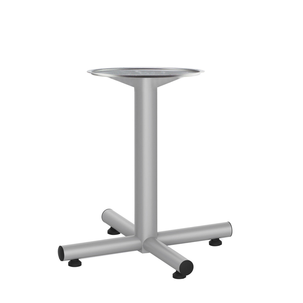 OfficeSource Conference Multi-Purpose Tables Standard Cross Base | Fits up to 48" Tops - Silver