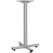 OfficeSource Conference Multi-Purpose Tables Cafe Height Cross Base - Silver