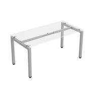 OfficeSource Variant 24"D Single Desk - Unite Style - Silver