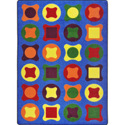 Perfect Fit 5'4" x 7'8" area rug in color Multi