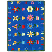 Petal Pushers 7'8" x 10'9" area rug in color Multi