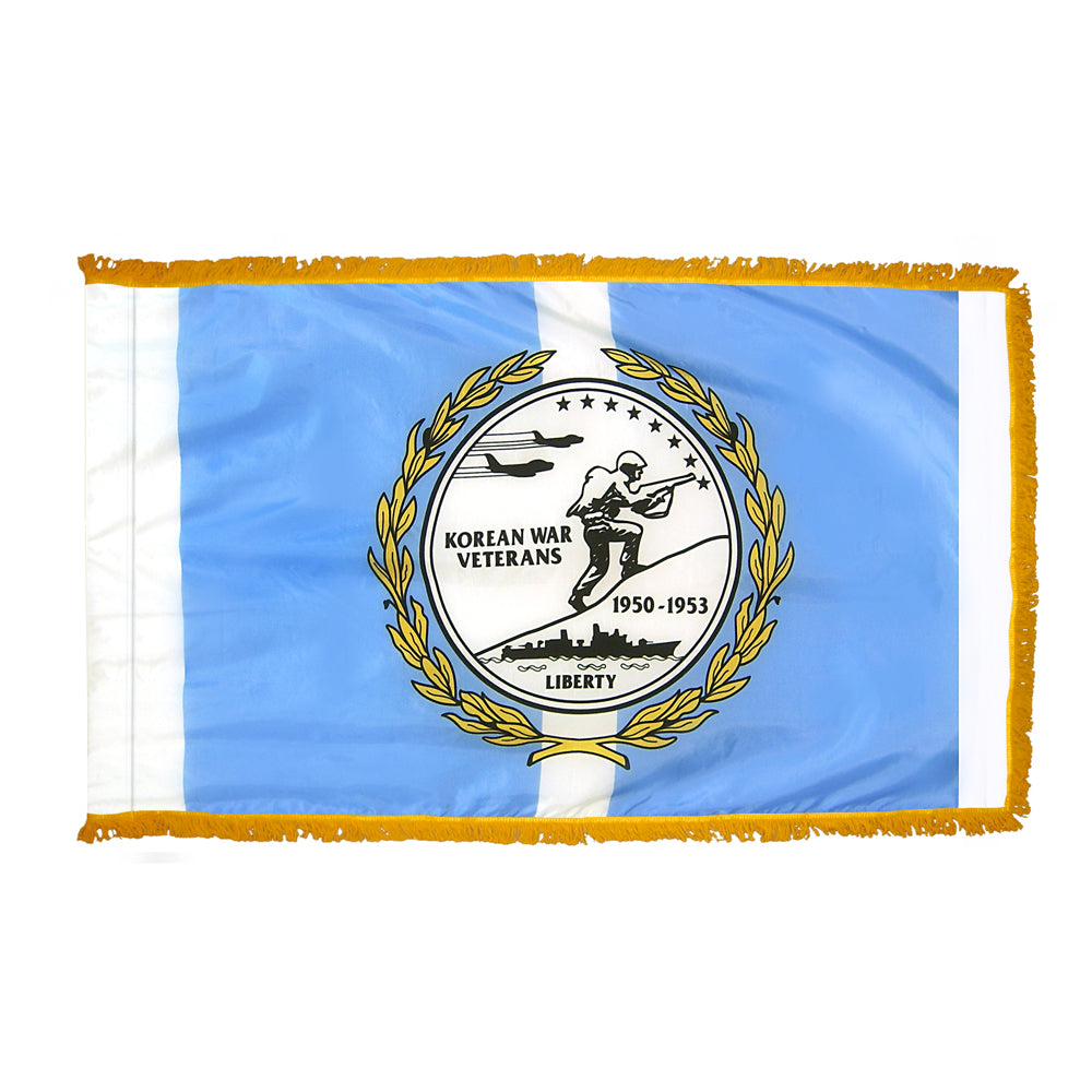 Korean War Veterans Flag 3x5 ft. Nylon SolarGuard Nyl-Glo 100% Made in USA