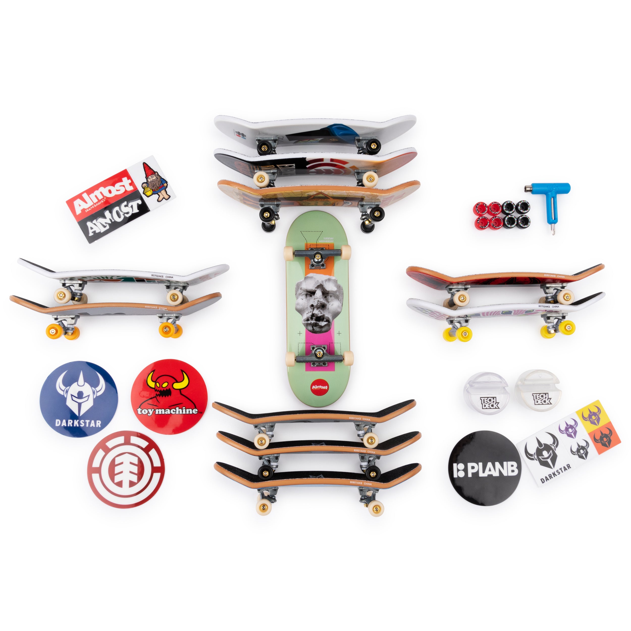 Tech Deck, 96mm Fingerboard Mini Skateboard with Authentic Designs, For Ages 6 and Up Styles May Vary