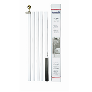 18SP 18 FT WHITE STEEL POLE