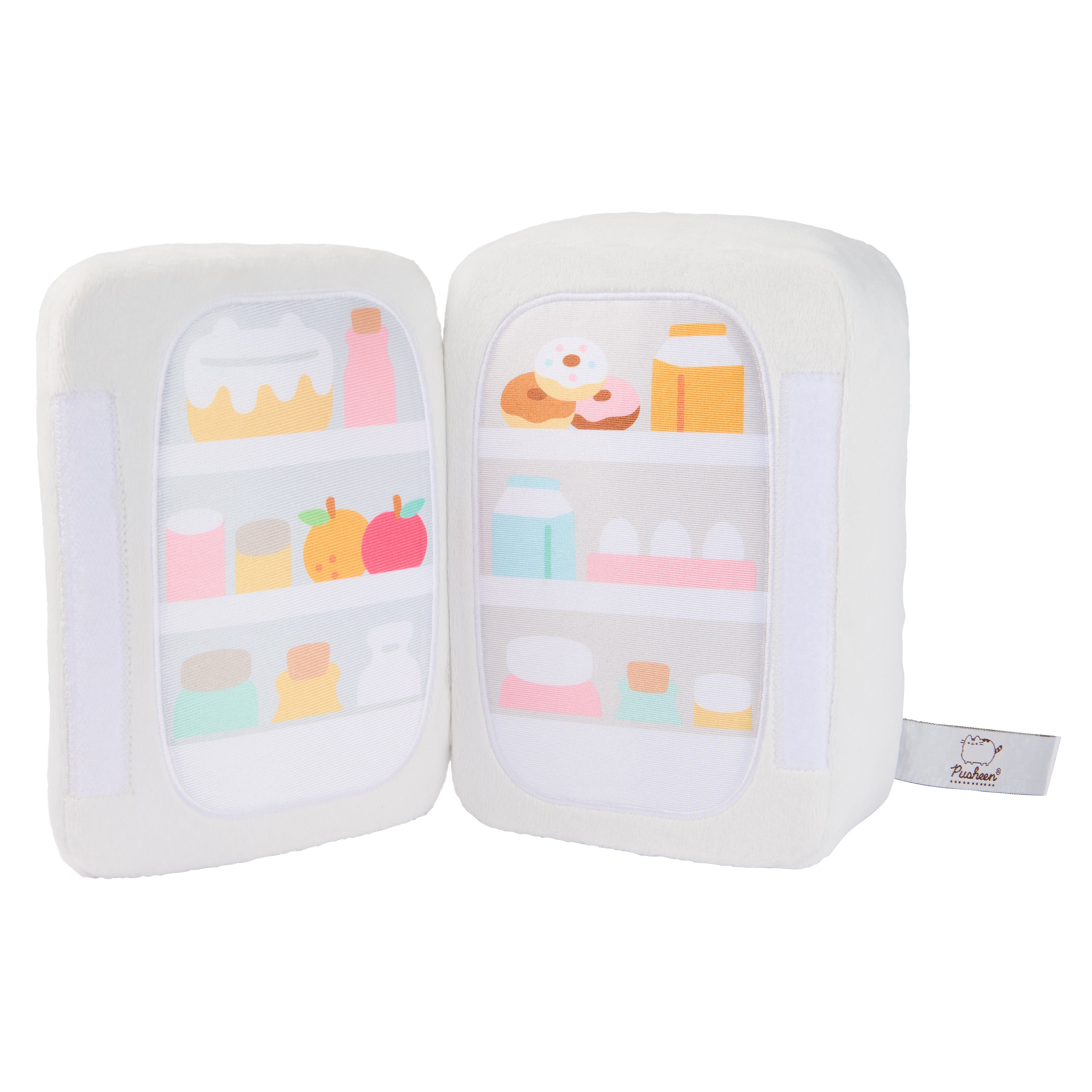 GUND Pusheen’s Kitchen: Refrigerator Plush, Toy Fridge Stuffed Animal for Ages 8 and Up, White, 9.5”