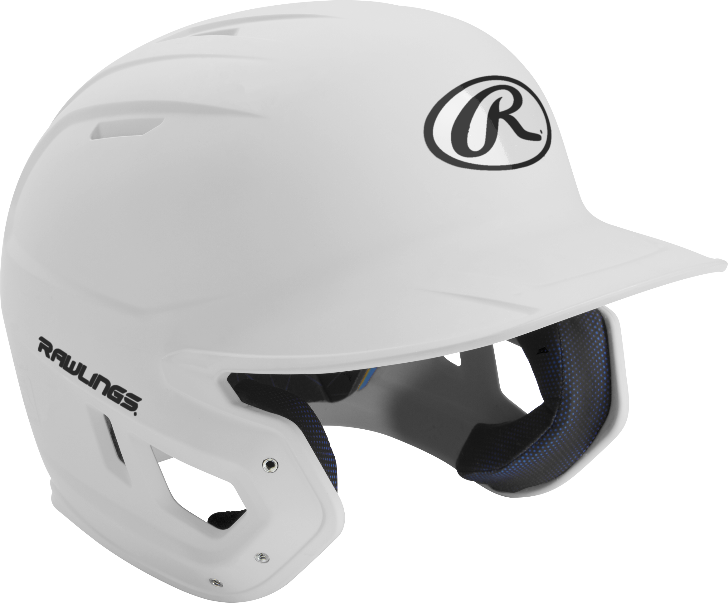 Rawlings Mach Matte Senior Baseball Helmet - White