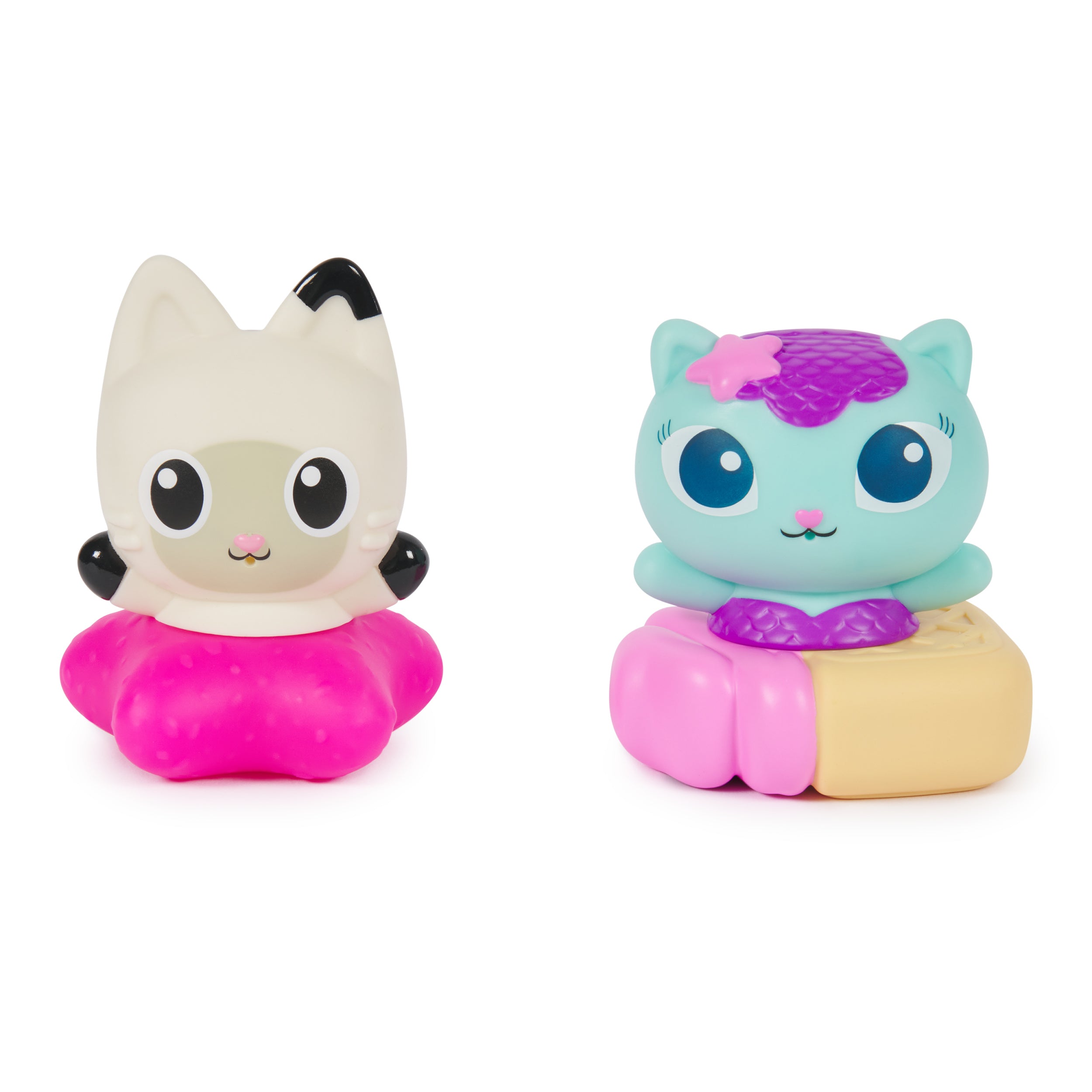 Gabby’s Dollhouse: Gabby Cat Bath Squirters, Mercat & Pandy Paws Floating Toddler Bath Toys for Girls & Boys Ages 3 and up