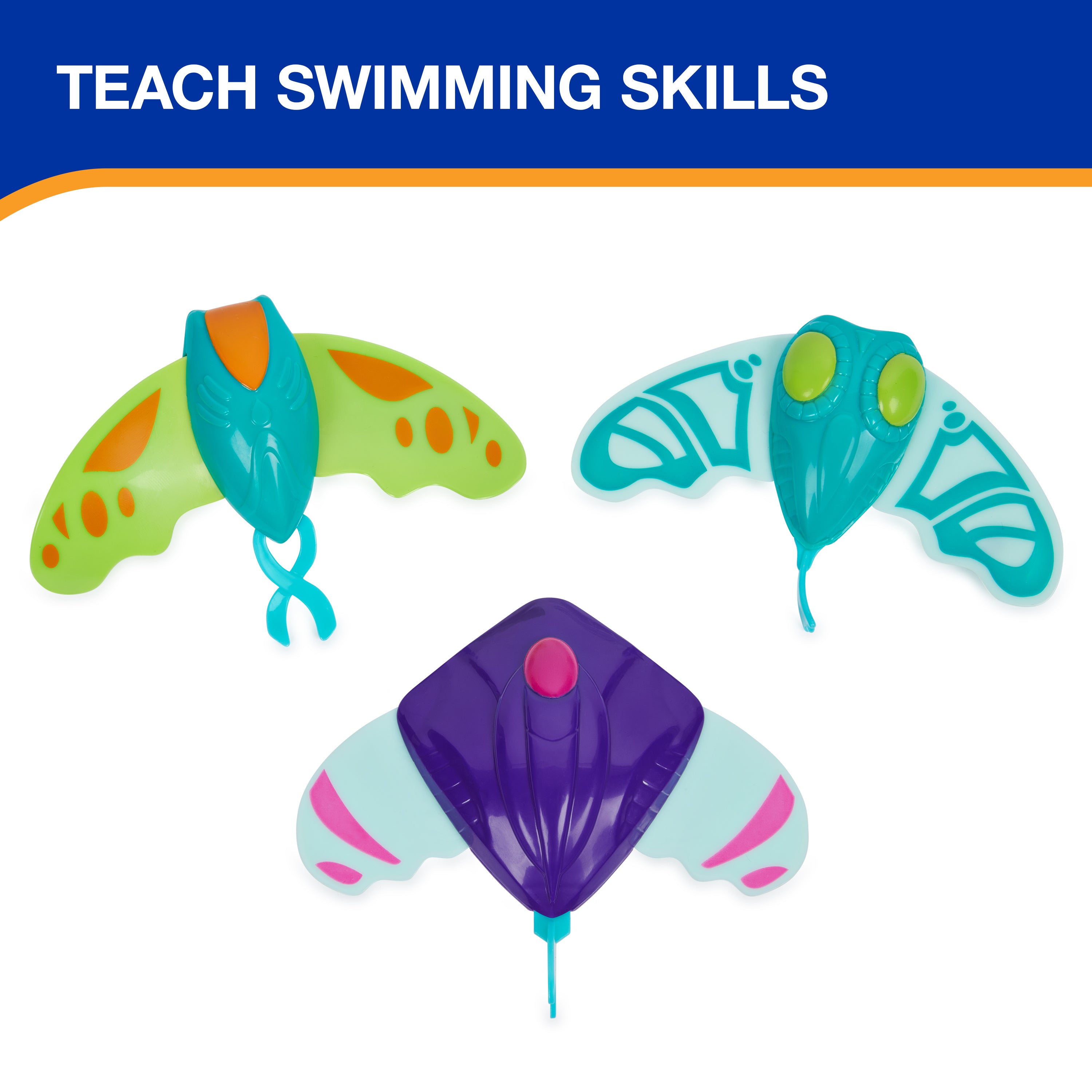 Swimways Zoom-A-Rays Water Toys, Kids Pool Toys for Swim Training, Outdoor Games for Kids Aged 5 & Up, 3-Pack