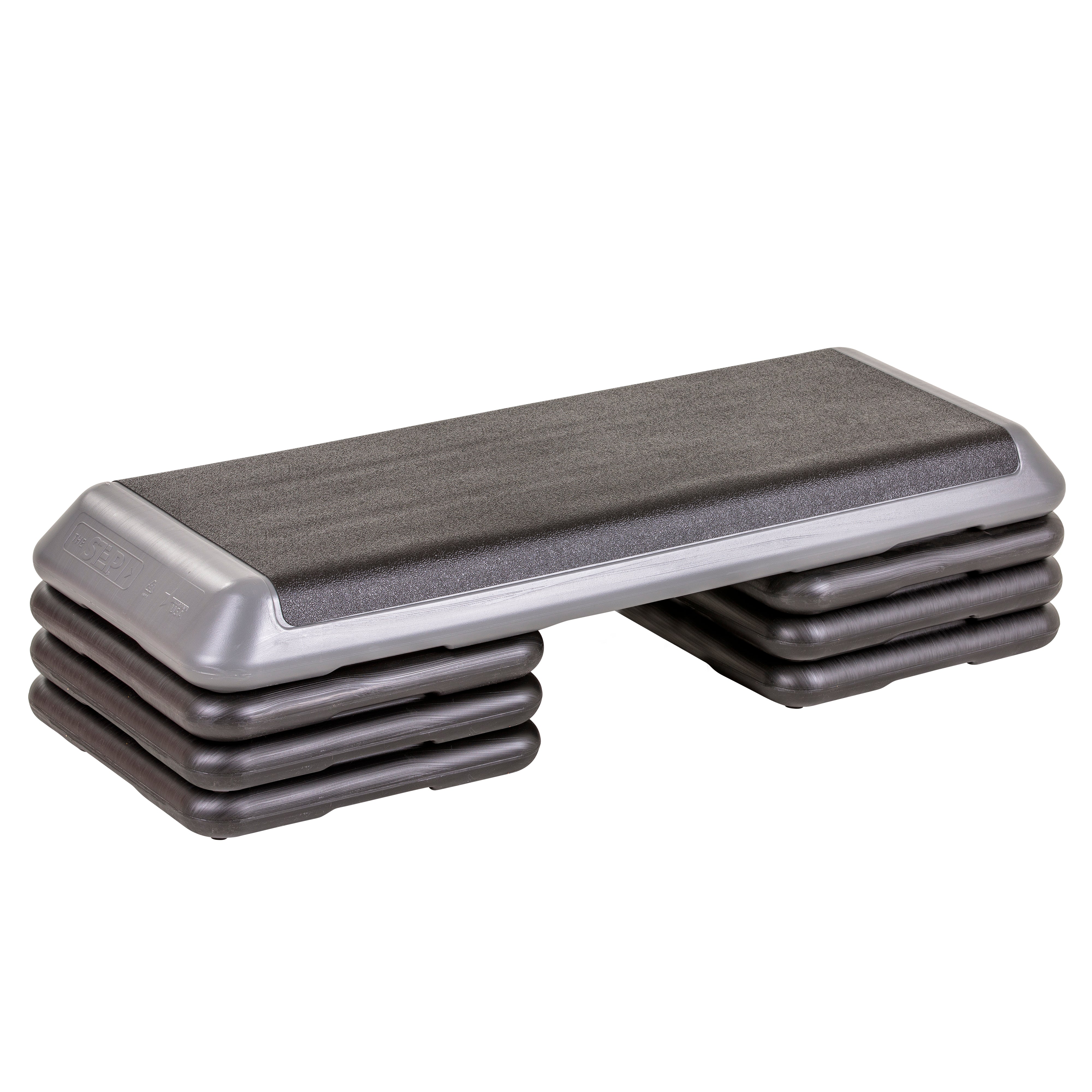 Original Health Club Step Gray/Black (6 Risers)