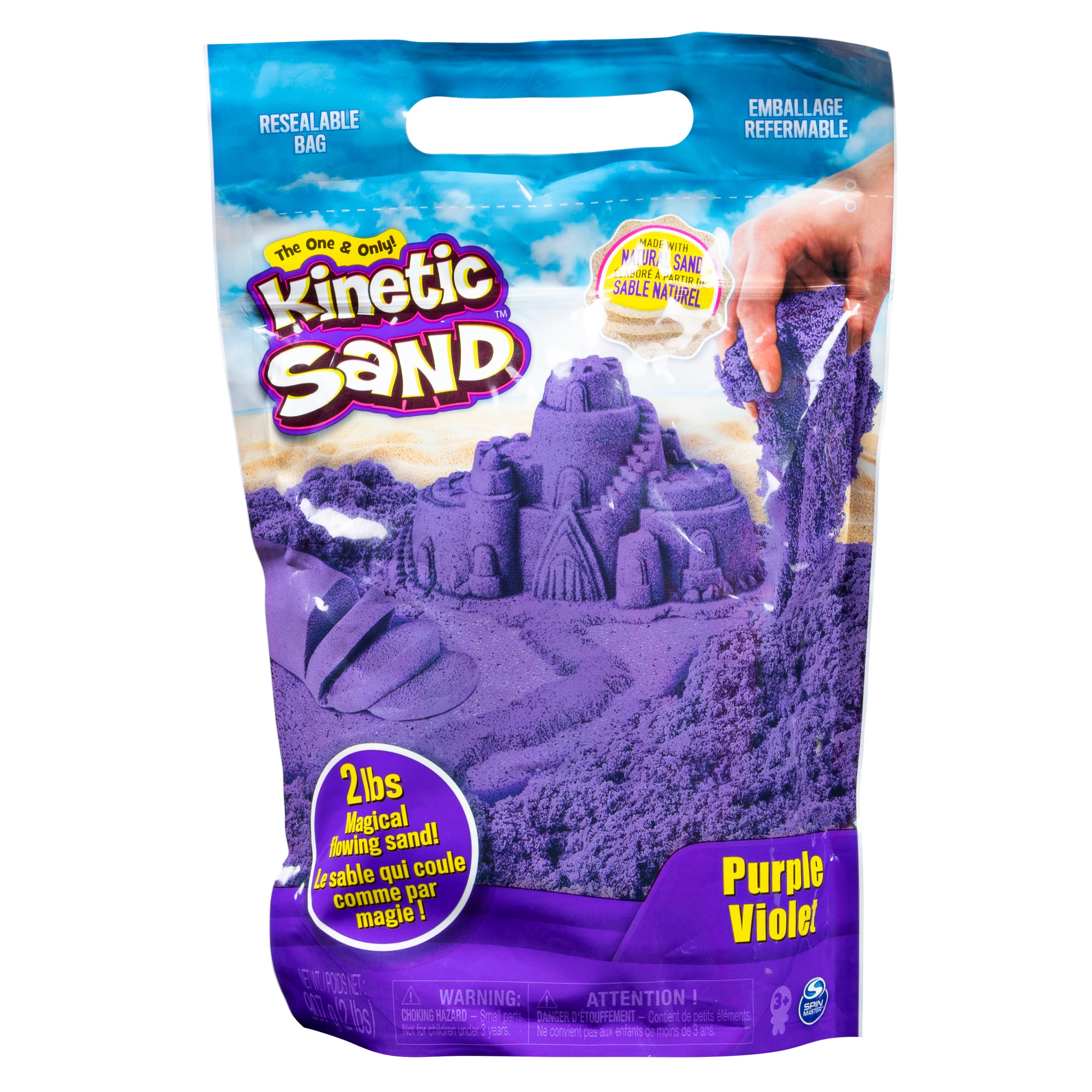 Kinetic Sand, The Original Moldable Sensory Play Sand, 2 Pounds Color May Vary
