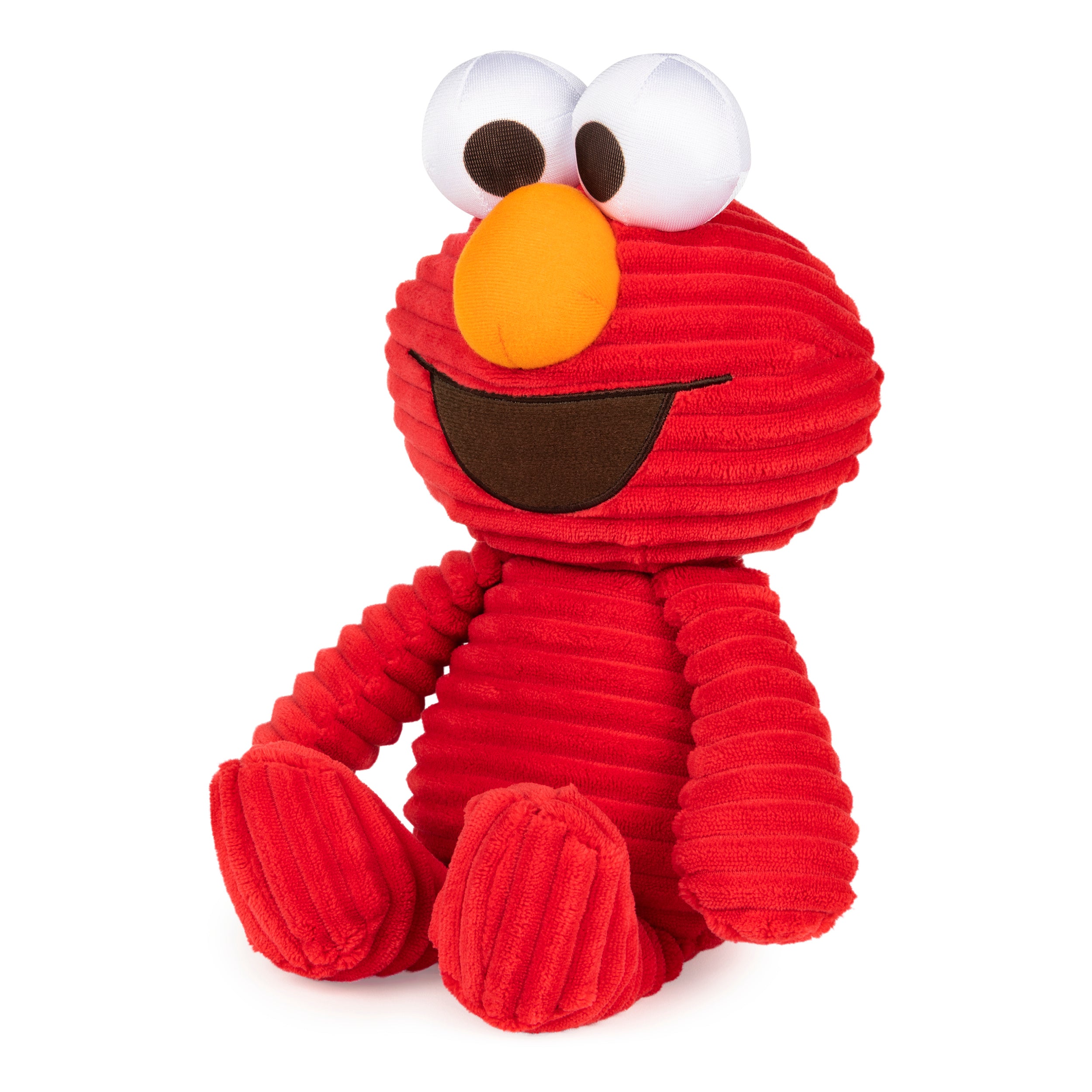 GUND Sesame Street Official Cuddly Corduroy Elmo Muppet Plush, Premium Plush Toy for Ages 1 & Up, Red, 10.5”