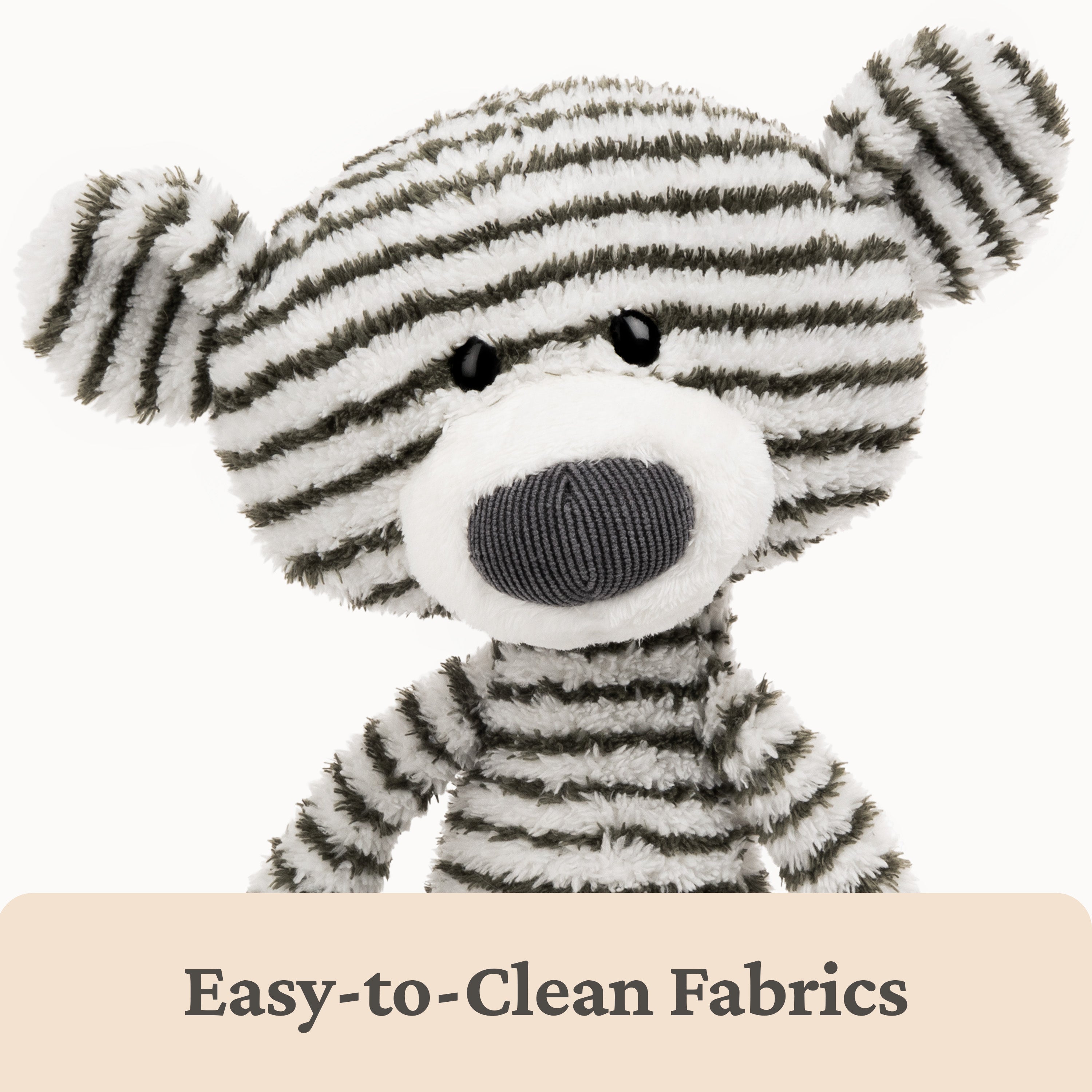 GUND Toothpick Stripes, Teddy Bear Stuffed Animal for Ages 1 and Up, Black/White, 15”