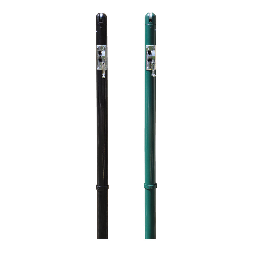 Pickleball Post - 3 in Club  Post with internal winch (Black)