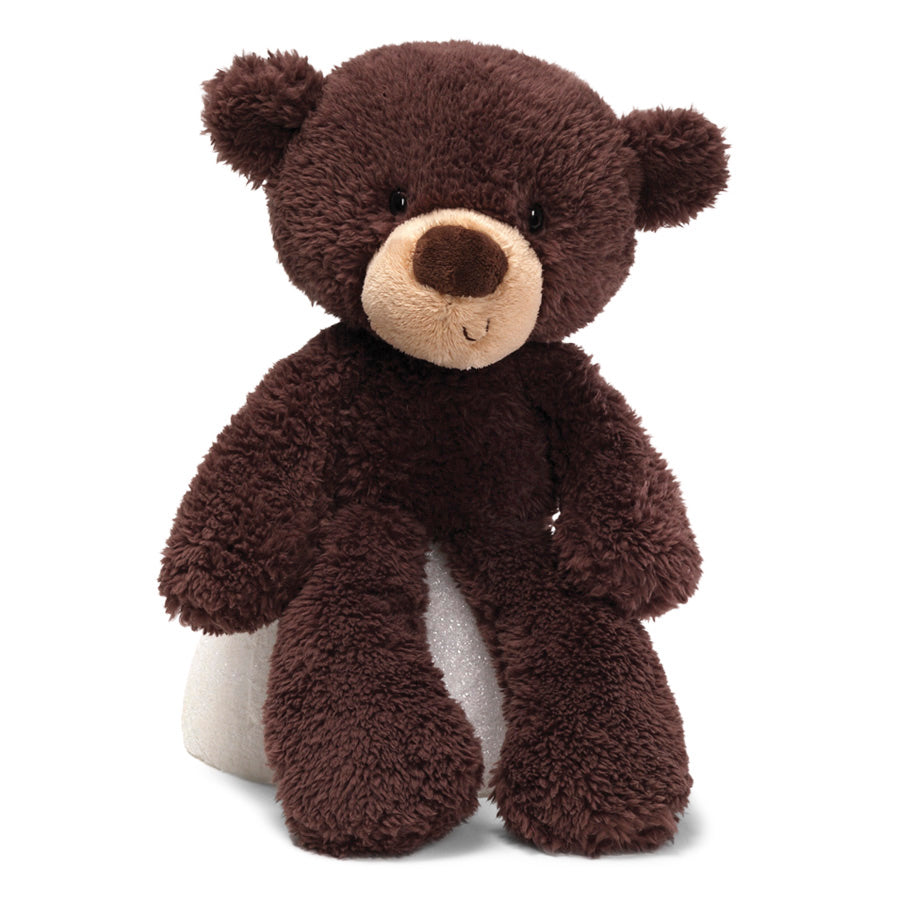 GUND Fuzzy Teddy Bear, Premium Stuffed Animal for Ages 1 and Up, Chocolate Brown, 13.5”
