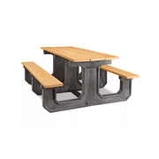 Recycled Rectangle Plastic Commercial Picnic Table – 6ft (Cedar)