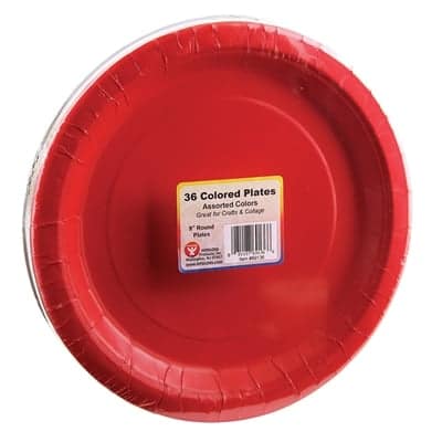 Plates - 36 count, 9" Asst'd Colors