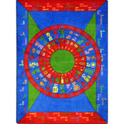 Play On Words 5'4" x 7'8" area rug in color Multi
