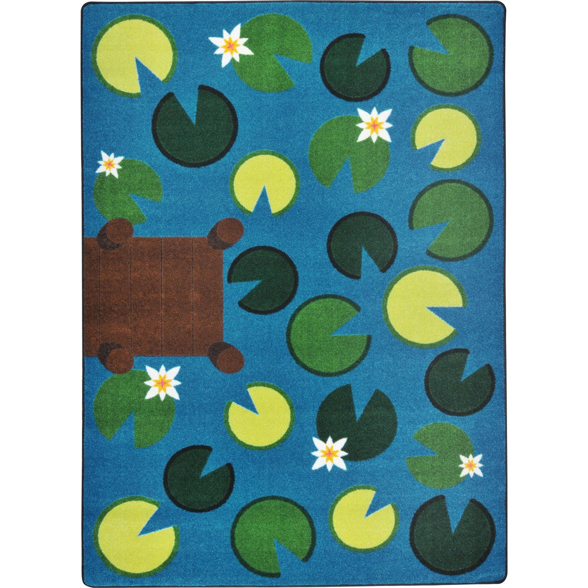 Playful Pond 3'10" x 5'4" area rug in color Multi