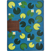 Playful Pond 3'10" x 5'4" area rug in color Multi