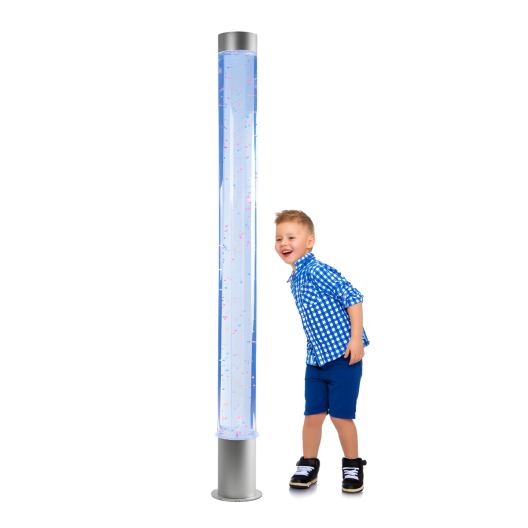6ft Sensory Bubble Tube Lamp with Water Beads (71" H x 8" W x 8" L)